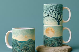 coffee mug design or cup design