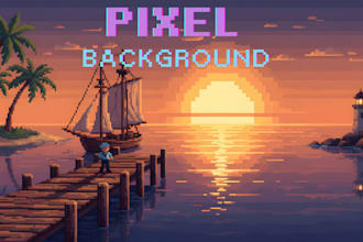 make pixel art background pixel animation pixel art scene environment 8bit 16bit