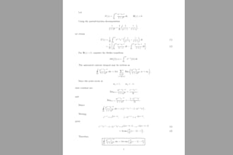 professionally typeset mathematical documents in latex