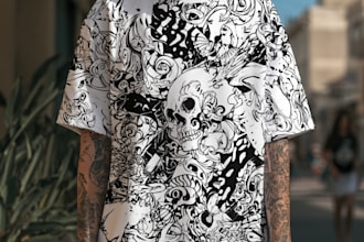 create custom streetwear t shirt design