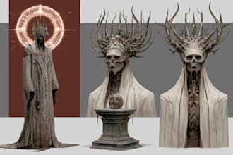 design fantasy horror and fantasy horror character