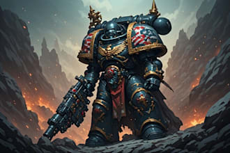 create warhammer 40k art
