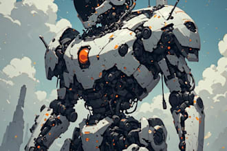 design spectacular robots, cyborgs and mechs