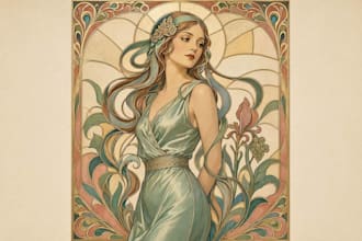 design anything in art nouveau style