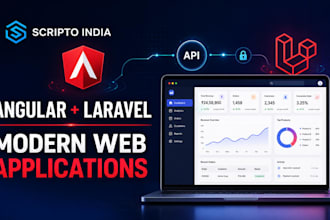 build a modern angular web app with a secure laravel API