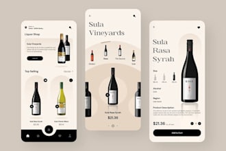 develop wine app, wine marketplace app, wine collection app and beverage app