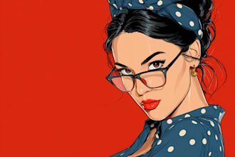 draw unique cartoon characters and caricature art