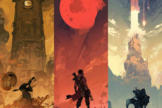 custom steam capsule art or concept art illustration