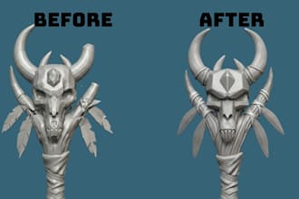 do reverse engineering, stl file modification 3d scan cleanup, cad  for 3d print