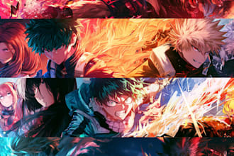 make an anime banner, anime pfp for you