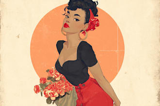 draw a cute and sexy pin up pinup girl