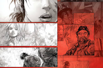 draw top tier comic book pages and graphic novel art