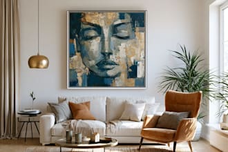 paint impressionism abstract portrait illustration