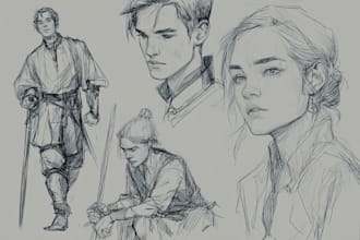 fantasy character sketch for you