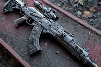 create weapon design and illustration