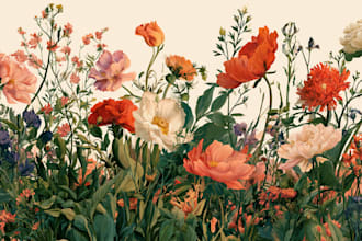 make detailed botanical art and plant illustrations