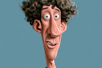 caricature portraits, caricature cartoon from photo