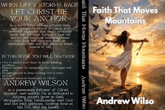 design faith based christian book cover, ebook cover design, art design