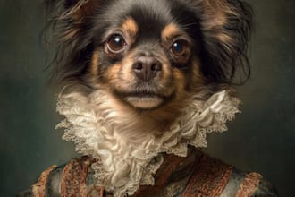 make a custom royal pet portrait gift for your pet