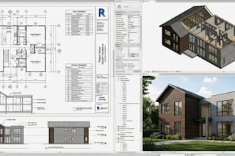 design and draft chief architect permit drawings, 3d and rendering