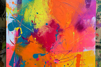 draw abstract painting art or color abstract art
