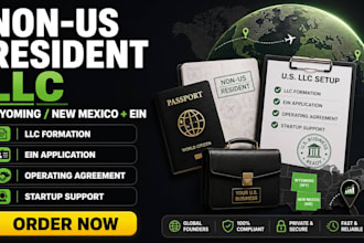 register your wyoming or new mexico llc with ein as a non US resident