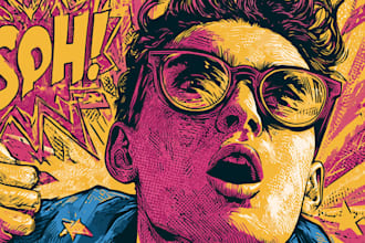 draw dynamic comic book pages and custom cover art