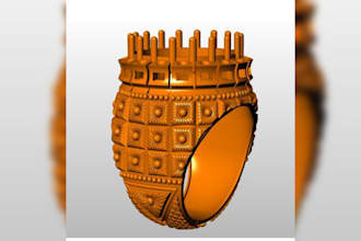 design 3d jewelry cad models for 3d printing