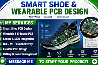 do smart shoe electronics e textile pcb sensor wearable smart device pcb