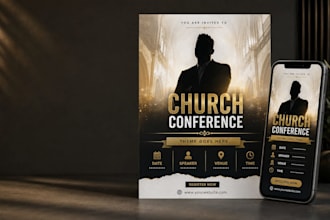 church flyer, church conference, revival flyer, crusade flyer, event flyer