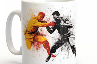 create custom mug or coffee cup designs