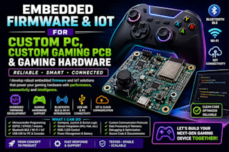 embedded firmware and iot for custom pc, custom gaming pcb and gaming hardware