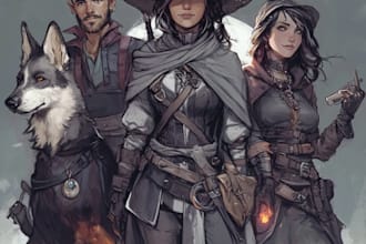 draw your dnd rpg character