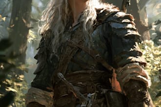 fantasy dnd character illustration