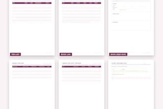 send you a printable reading journal and book tracker