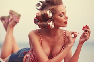 draw a pin up girl and pin up girl illustration