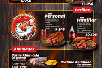 design a digital menu with qr code