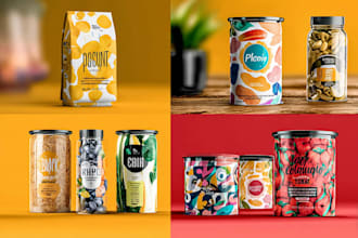 design print ready product packaging and label