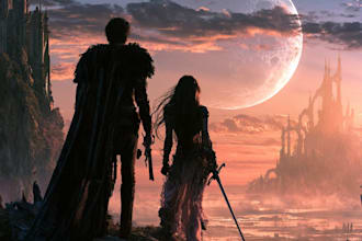 design dark fantasy book cover and ebook cover