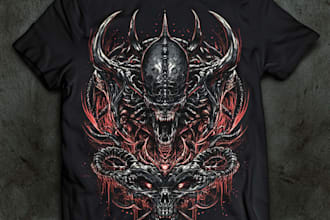 alien t shirt design horror t shirt design fantasy t shirt