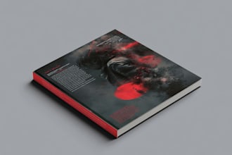 design a dark psychological thriller book cover