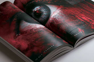 create a gripping crime thriller book cover design