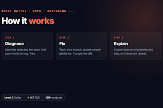 fix bugs and crashes in your react native or expo mobile app