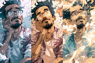 draw custom character art and character illustration