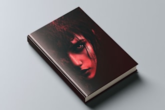 illustrate a custom ebook cover design, kdp book cover art