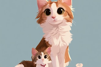 pet portrait into cute disney style