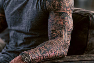 draw an awesome tattoo sleeve art