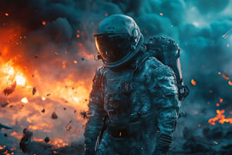 sci fi character illustration or sci fi character