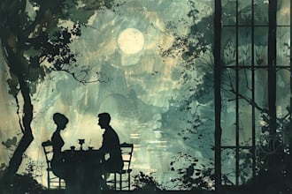 draw vintage and retro illustration style