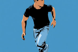 draw julian opie style in super speed